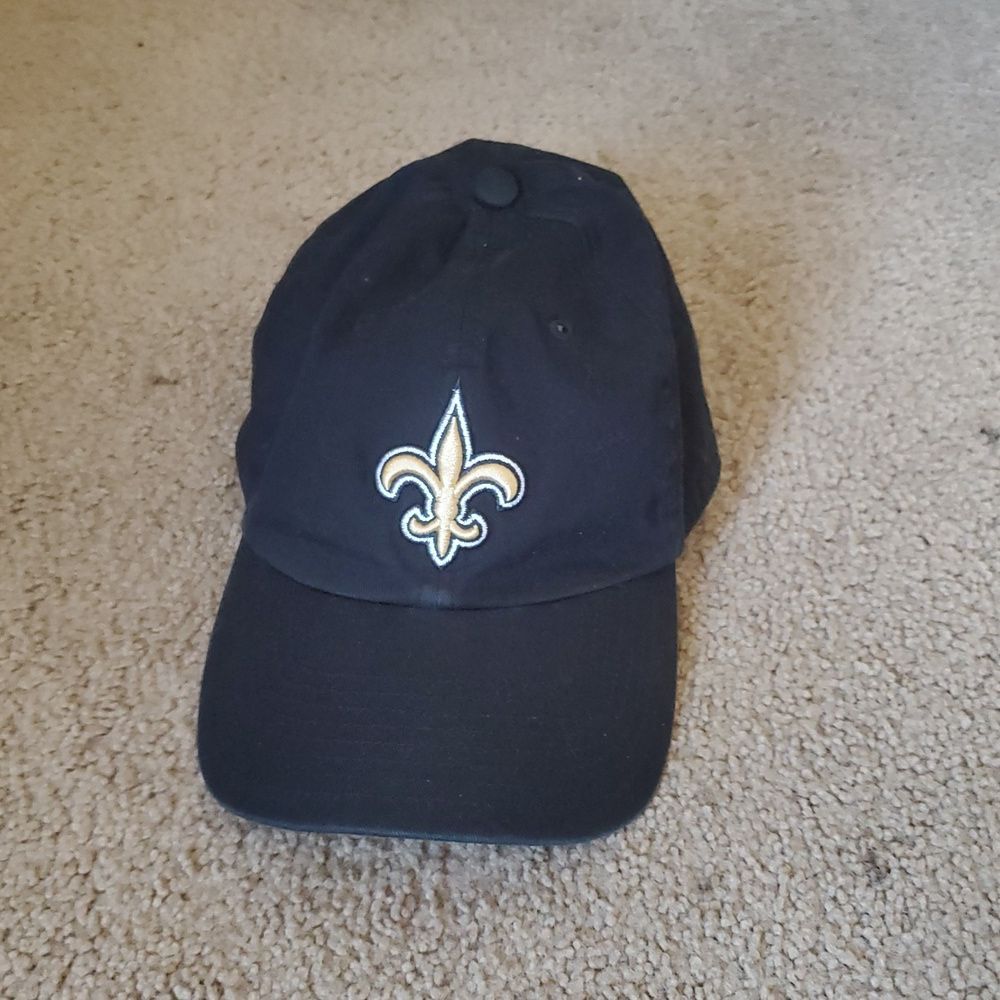 NFL New Orleans Saints Black Baseball Cap Hat Adjustable